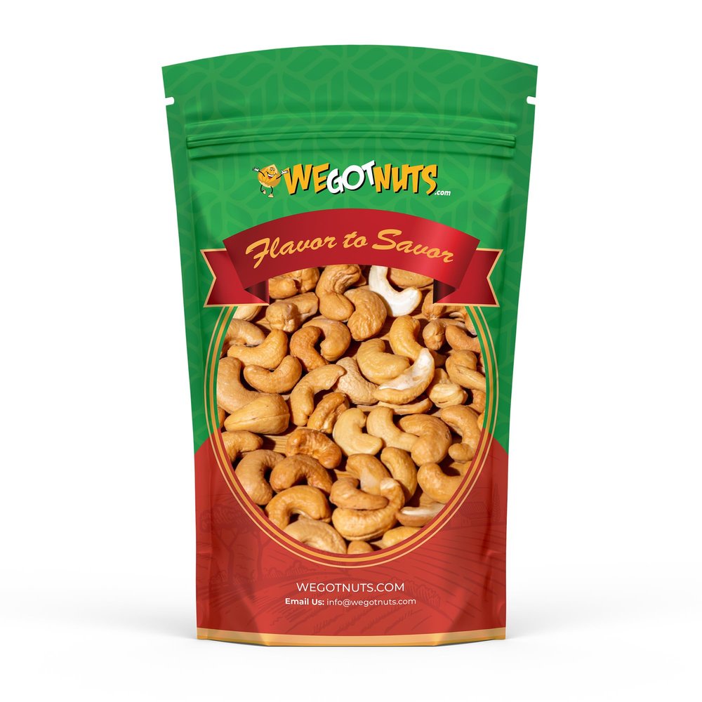 Dry Roasted Unsalted Cashews 4 lbs  Premium Quality Kosher Dry Roasted Cashews  No Oil Natural & Healthy Rich Flavor Snack  Gourmet Savory Flavor  Air-Tight Resealable Bag Package