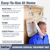 FabTrac Over The Door Cervical Neck Traction and Posture Correcting Device with Head Halter, at Home Back and Neck Stretcher for Physical Therapy view 3