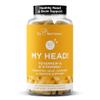 My Head! Headache Vitamins  Sensitivity, Tension, Comfort, Healthy Head Function for A Clear Mind  Fast acting Magnesium, Feverfew, Boswellia, Vitamin D, Ginger, & More  60 Soft Capsules view 1