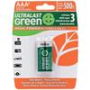 ULTRALAST ULGHP2AAA Green High-Power Rechargeables AAA NiMH Batteries, 2 pk view 1