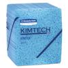 Kimberly-Clark KIMTEX Wipers, 1/4 Fold, 12 1/2 x 12, Blue, 66/Box, 8 Boxes/Carton, Sold As 1 Carton view 1