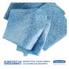 Kimberly-Clark KIMTEX Wipers, 1/4 Fold, 12 1/2 x 12, Blue, 66/Box, 8 Boxes/Carton, Sold As 1 Carton view 3