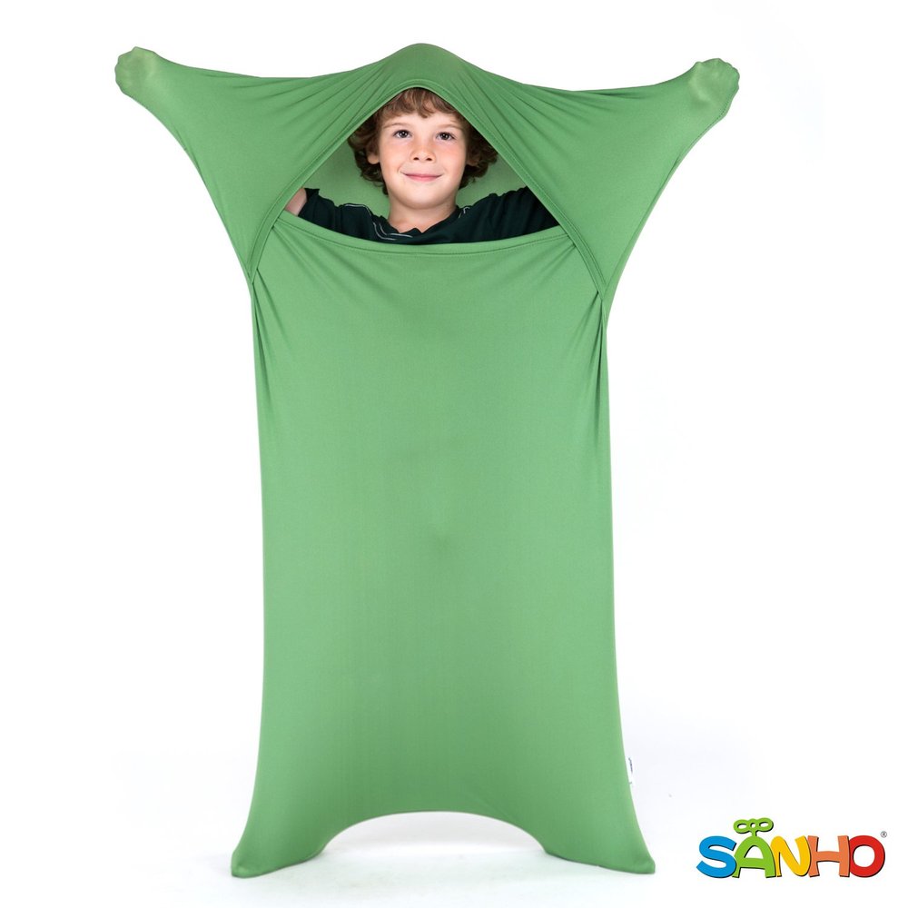 SANHO Premium Sensory Sock,Updated Version, X-Large, 70" L x 28" W, Good for Height: 65"-75" Green