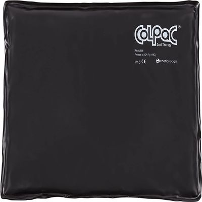 Chattanooga ColPac - Reusable Gel Ice Pack - Black Polyurethane - Standard - 10 in x 13.5 in - Cold Therapy - Knee, Arm, Elbow, Shoulder, Back - Aches, Swelling, Bruises, Sprains, Inflammation