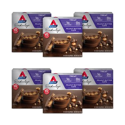 Atkins Endulge Peanut Butter Cups, Dessert Favorite, Low Carb, 0g Sugar, 60 Count
