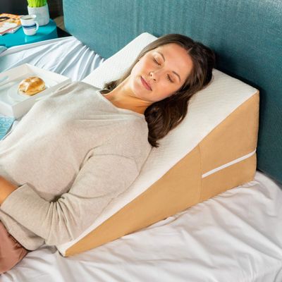 Avana Back Wedge Acid Reflux Memory Foam Pillow with Cooling Tencel Cover, 12