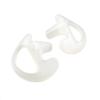 2 Left Small Clear Flexible SEMI Custom Ear Mold Insert Rubber Gel EARPIECE Police Duty Gear view 1