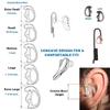 2 Left Small Clear Flexible SEMI Custom Ear Mold Insert Rubber Gel EARPIECE Police Duty Gear view 2