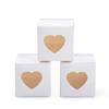AWELL Mini Size White Gift Boxes 2x2x2 inch with Clear Plastic Window for Candy Treat Gift Wrap Box Party Favor 50pc by MOWO view 1