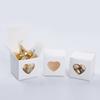 AWELL Mini Size White Gift Boxes 2x2x2 inch with Clear Plastic Window for Candy Treat Gift Wrap Box Party Favor 50pc by MOWO view 3