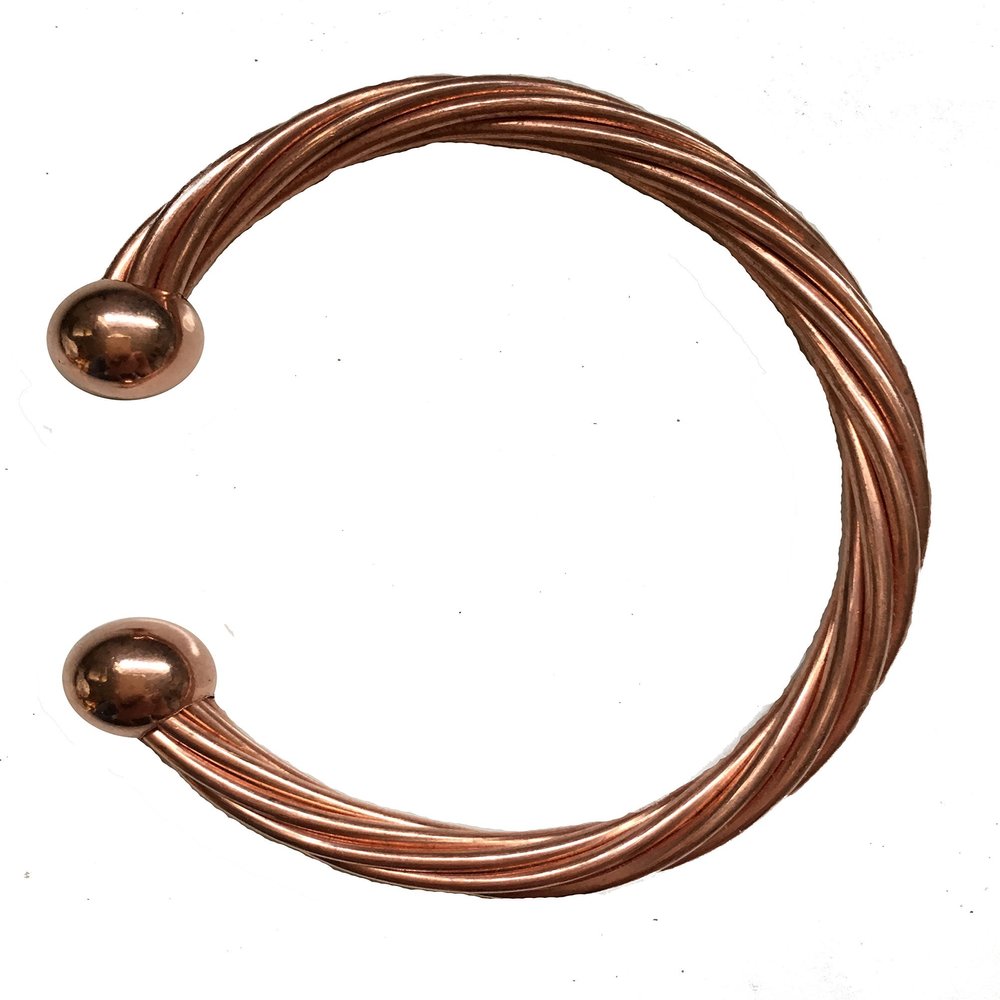 KiskatomCat Pure Copper Magnetic Bracelet for Men or Women, Made in USA