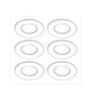 18Pcs 3Pack Clear Silicone Round Foot Corn Rings Gel Cushions Pads Caps Remover Shoes Stick 6PCS Per Pack view 1