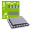 E-Cloth Stainless Steel Cleaning Kit, Microfiber Stainless Steel Cleaner for a Spotless Shine Home Appliances Including Oven, Stove and Refrigerators, Washable and Reusable, 100 Wash Promise view 1