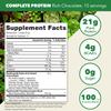 PlantFusion Complete Vegan Protein Powder - Plant Based Protein Powder with BCAAs, Digestive Enzymes and Pea Protein - Keto, Gluten Free, Soy Free, Non-Dairy, No Sugar, Non-GMO - Chocolate 1lb view 2