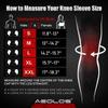 AEOLOS Knee Sleeves (1 Pair)7mm Compression Knee Braces for Heavy-Lifting,Squats,Gym and Other Sports (Medium, Black) view 2