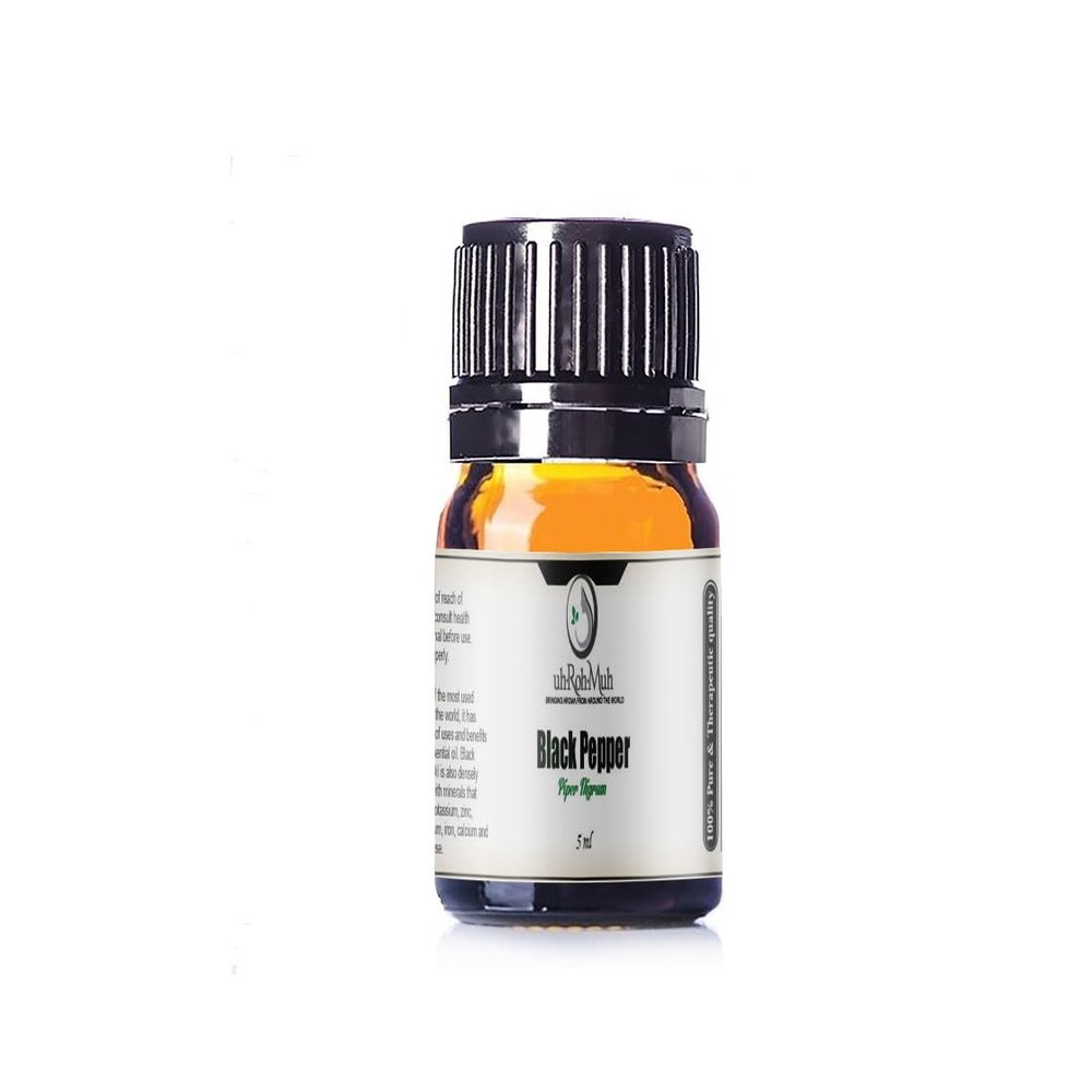 100% Pure Black Pepper Essential Oil || India - 5 ml w/Euro Dropper