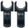 Wheelchair Seat Guide, Fits 7/8 Inch Tubing, Detachable Arm, Black Plastic, Pair view 1