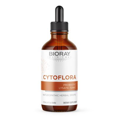 BIORAY Professional CytoFlora - 4 fl oz - Probiotic Immunity Tonic - Improves Bowel & Gut Function - Non-GMO, Vegetarian, Gluten Free