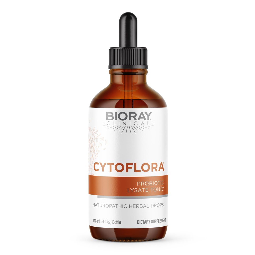 BIORAY Professional CytoFlora - 4 fl oz - Probiotic Immunity Tonic - Improves Bowel & Gut Function - Non-GMO, Vegetarian, Gluten Free