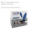 Howard Leight by Honeywell Airsoft Flanged Corded Reusable Earplugs with Reusable Case, 50-Pairs (AS-30R) view 2