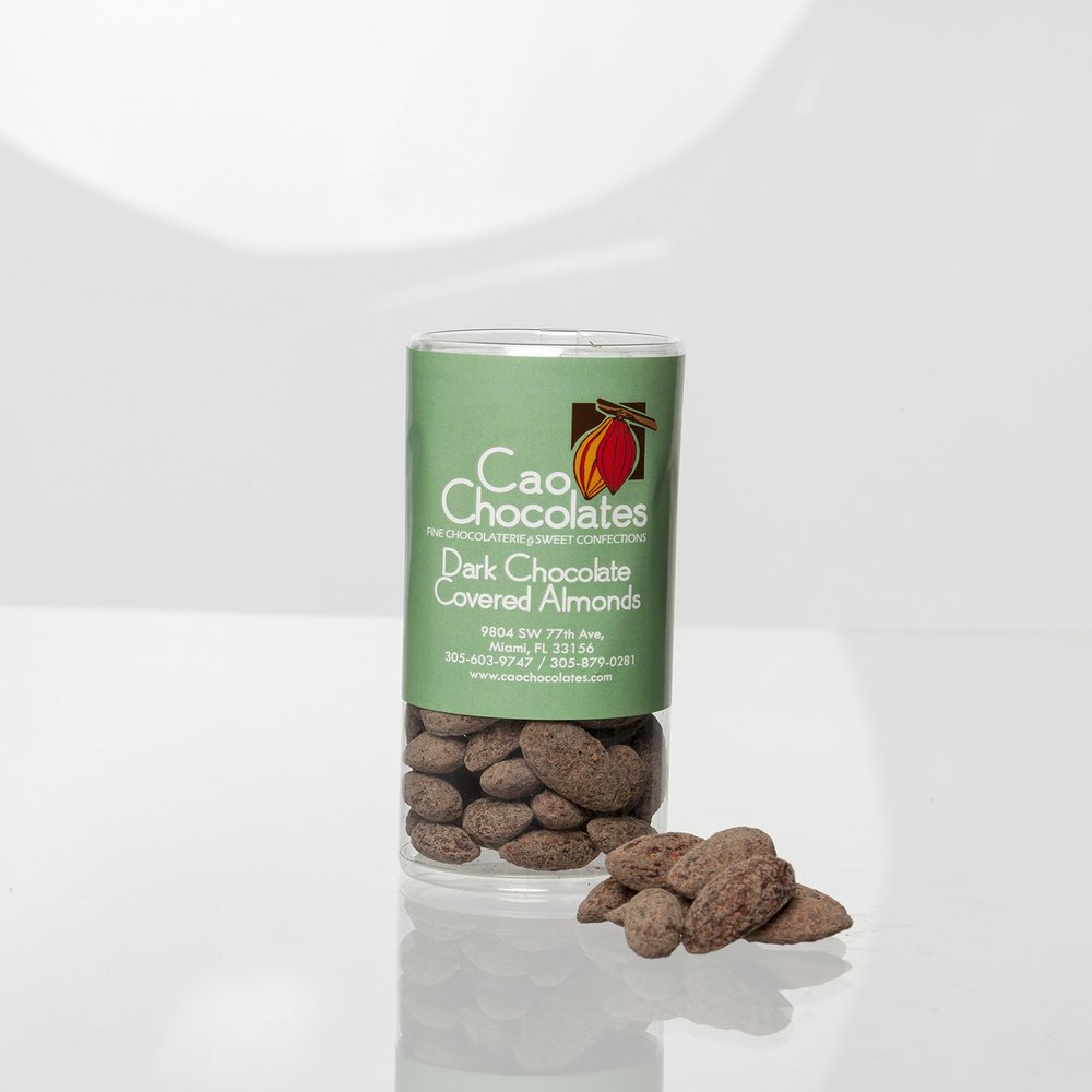 Cao Chocolates Dark Chocolate Covered Almonds