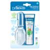 Dr. Brown's 100% Silicone Baby Finger Toothbrush and Toothpaste Set, 2-Pack Toothbrush with Storage Case, Fluoride-Free Apple Pear Toddler Toothpaste view 2