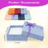 Novel Box 12 Pack Cardboard Jewelry Boxes for Pendants 2.5x2.8x0.75 Inches - Pendant Gift Box with Rosebug Bows - Pendants Holder Cases for Weddings & Special Occasions in Assorted Colors view 2