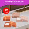 Novel Box 12 Pack Cardboard Jewelry Boxes for Pendants 2.5x2.8x0.75 Inches - Pendant Gift Box with Rosebug Bows - Pendants Holder Cases for Weddings & Special Occasions in Assorted Colors view 3