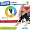 Cloudz Footless Compression Socks - Unisex L/XL - Black view 3