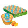 Dole Fruit Bowls Diced Peaches in 100% Juice Snacks, 7oz 12 Total Cups, Gluten & Dairy Free, Bulk Lunch Snacks for Kids & Adults view 1