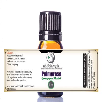 100% Pure Palmarosa Essential Oil || India - 5 ml w/Euro Dropper