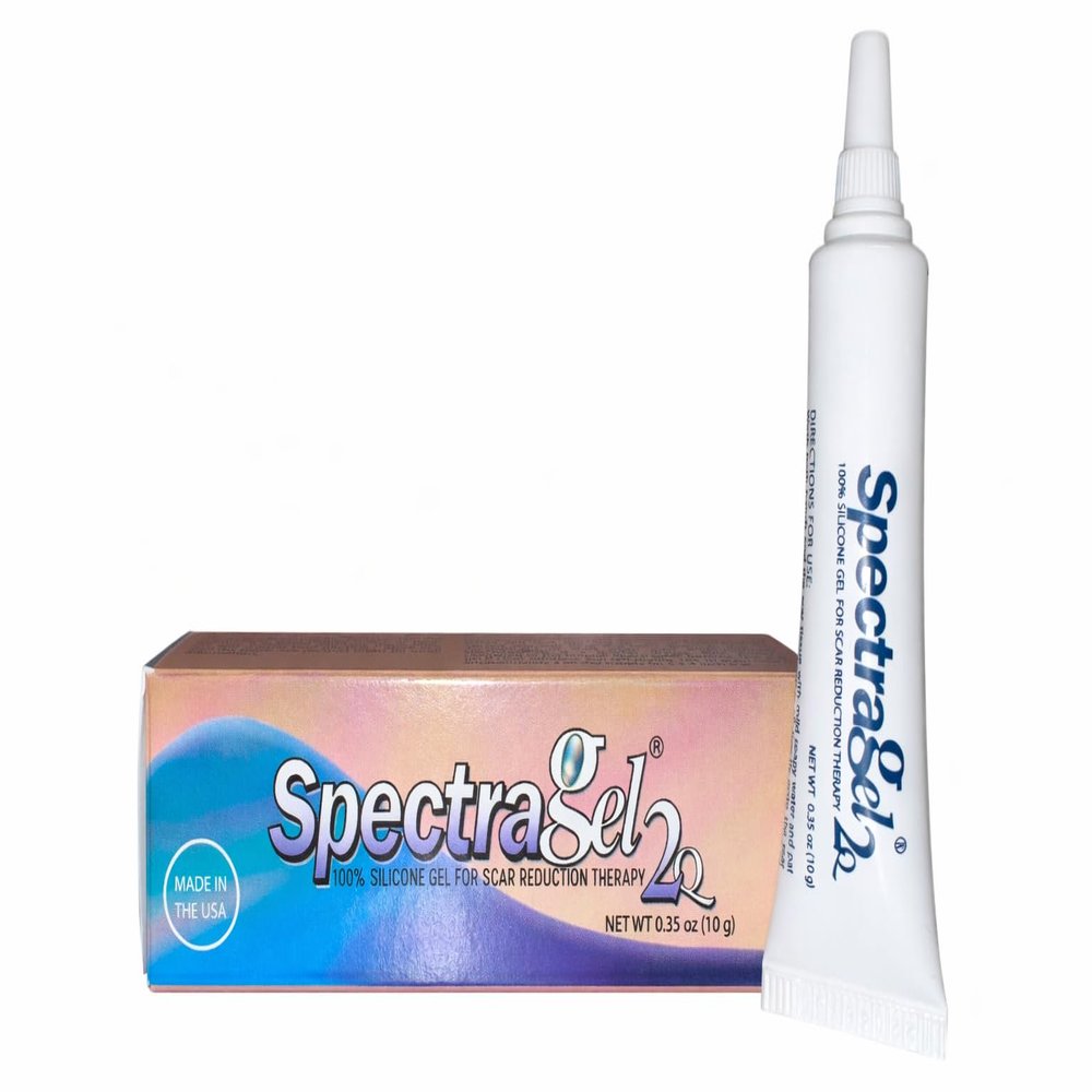 SpectraGel 2Q Silicone Scar Gel - Lighter Formula Intended for Facial Scars - Effective in Reducing the Appearance of Scars - 10 Gram Tube