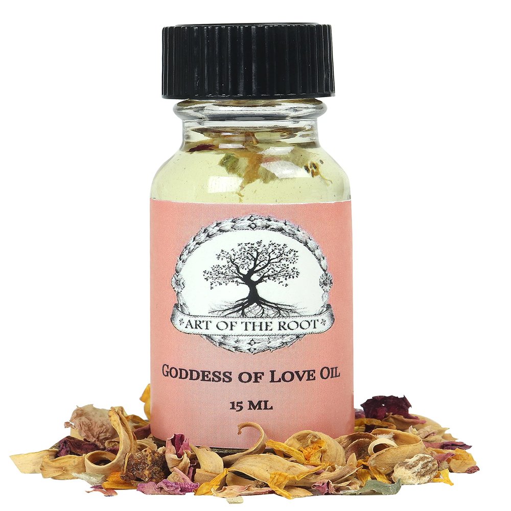 Goddess of Love Oil by Art of the Root | Handmade with Herbs & Essential Oils | Wiccan, Conjure, Pagan & Magick Intentions | Love, Attraction, Seduction & Romance Rituals