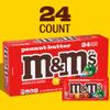 M&M'S Peanut Butter Chocolate Candy, Singles Size, 1.63-Ounce 24-Count Box view 4
