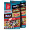 SNICKERS, TWIX, MILKY WAY & 3 MUSKETEERS Variety Pack Fun Size Variety Pack Milk Chocolate & Dark Chocolate Candy Bars Assortment, 40 oz 135 Piece Bag view 1