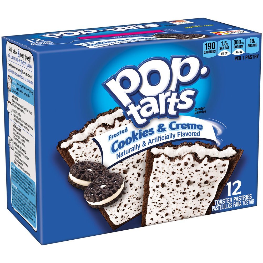 Kellogg's Pop Tarts Cookie & Cream 12 C-12 Pack