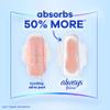 Always Infinity Feminine Pads for Women, Size 2 Heavy, with Wings, unscented, 32ct view 4