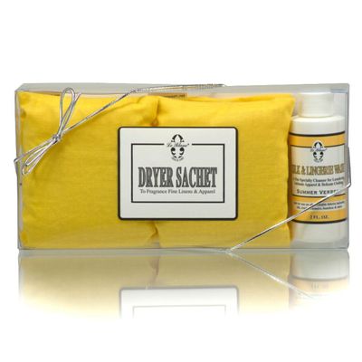 Le Blanc Summer Verbena Double Pack Dryer Sachet - Luxury Scented Fabric Sachet for Your Dryer (1 Pack)