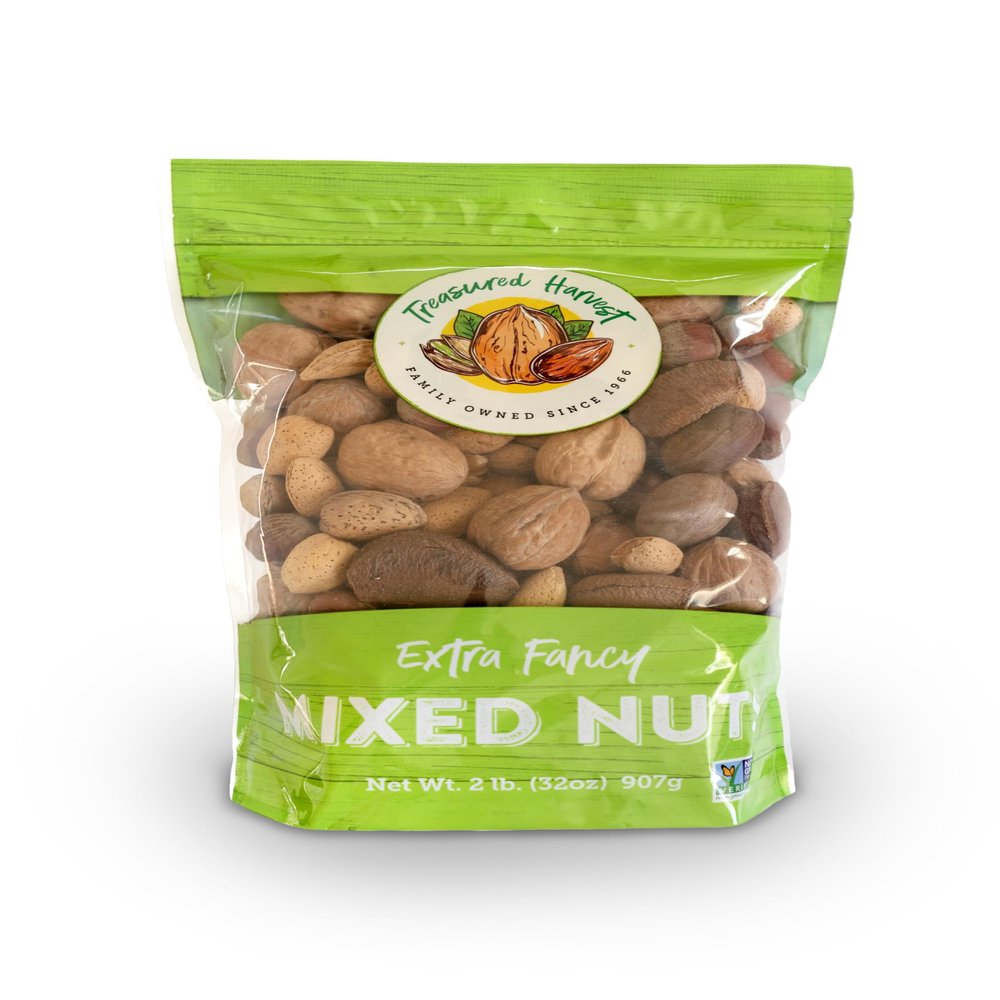 In Shell COMBO - Mixed Nuts/Walnuts - TWIN PACK - COMBO - 2/32oz.