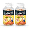 Airborne 750mg Vitamin C Immune Support Supplement Gummies for Adults, Zesty Orange Flavor, Gluten Free Crafted Blend with Powerful Antioxidants Vitamins A C & E, 63 Gummies (2 Pack) view 1