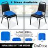 CanDo Sitting Wedge Active Seat Wobble Cushion for Posture, Back Pain, Stress Relief, Restlessness, and Anxiety - Adult Size, 14" x 14" view 4