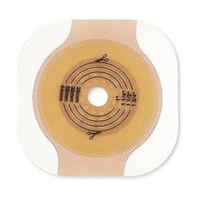 Hollister 11204 CeraPlus Flat Two-Piece Skin Barrier with Adhesive Border (Tape), 5 Pack, Cut-to-Fit up to 2-1/4  2-3/4 Flange