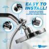 Cleanstream Shower Enema System with 6Foot Metal Hose, Dual Nozzle Set (3.5 & 5 Inch), Easy Shower Integration with Flow Control Valve, Personal Cleansing Kit for Adjustable Hygiene Care view 2