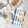 100Pcs Ice Cream Spoon Tea Spoon Disposable Wood Round Spoon Party Flatware Cutlery Supplies(10cm x 3cm) view 2