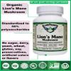AlchePharma Lion's Mane Mushroom (Organic) 55% Polysaccharides Vegan 60 Vcaps 500 mg. per Capsule view 3
