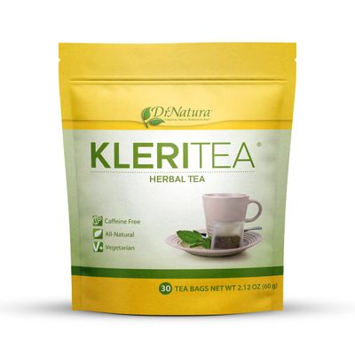 DrNatura KleriTea Herbal Tea, Caffeine-Free Herbal Tea for Gentle, Effective Bowel Stimulation - All Natural & Vegetarian, 30 Day Supply (Pack of 1)