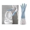 2 Pair Rubber Gloves Latex Kitchen Washing Cleaning Multi Purpose Protect Hand view 1