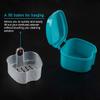 Coolrunner Denture Case, Denture Cup with Strainer, Denture Bath Box False Teeth Storage Box with Basket Net Container Holder for Travel, Retainer Cleaning (Green) view 3