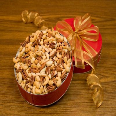 32oz Superior Mixed Nuts Gift Tin (Unsalted)