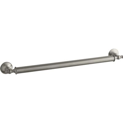 KOHLER K-11873-BS Traditional 24-Inch Grab Bar, Brushed Stainless
